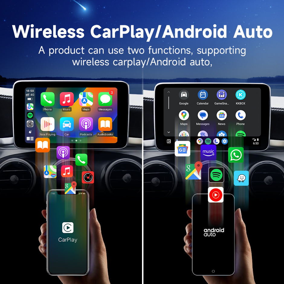 5iveSky 2 in 1 Wireless Carplay Adapter