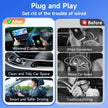 Wireless CarPlay & Android Auto Adapter--Dual-Head Design