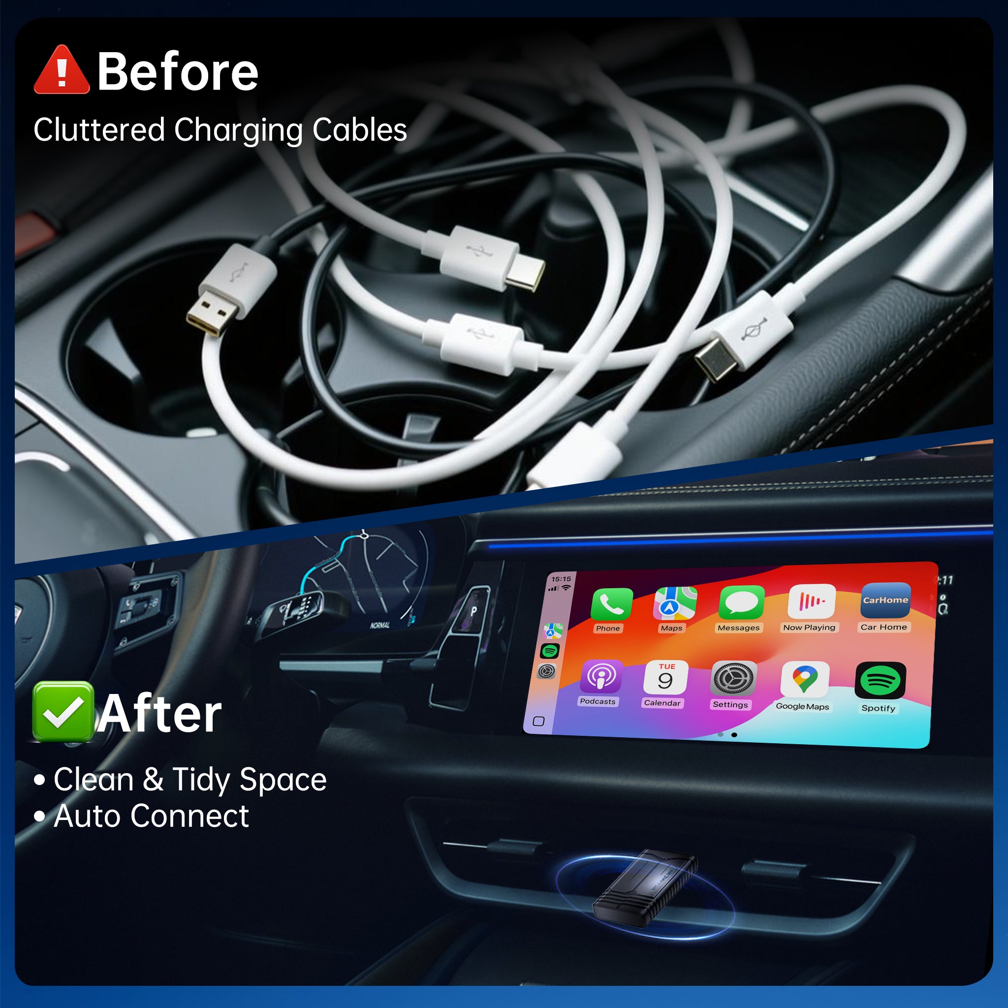 Wireless CarPlay & Android Auto Adapter