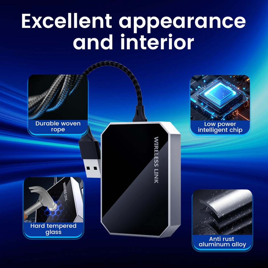 Convert Carbitlink to wireless CarPlay & Android Auto — Auto-connect, no cables