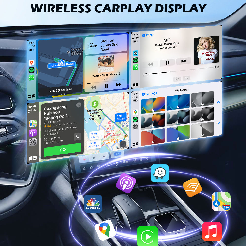 Convert Carbitlink to wireless CarPlay & Android Auto — Auto-connect, no cables
