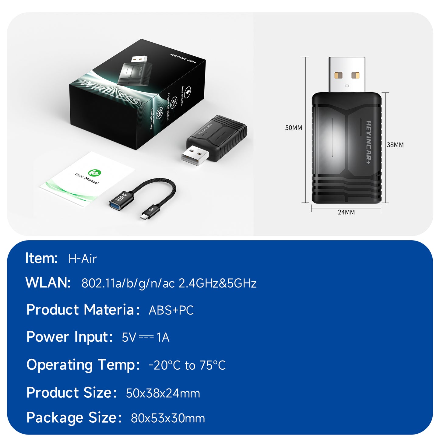 Wireless CarPlay & Android Auto Adapter
